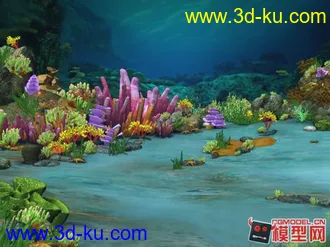 3D打印模型自然和科幻场景的图片