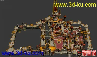 3D打印模型自然和科幻场景的图片