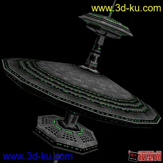 3D打印模型自然和科幻场景的图片