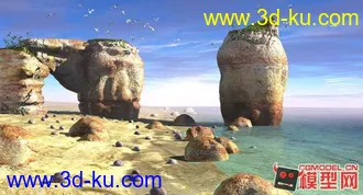 3D打印模型自然和科幻场景的图片