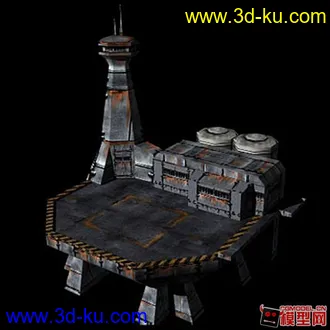 3D打印模型自然和科幻场景的图片