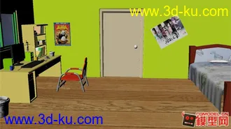 3D打印模型现代化房间场景，清晰，漂亮，另带有一小段动画的图片