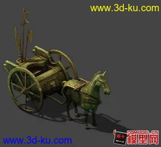 3D打印模型青铜马车的图片