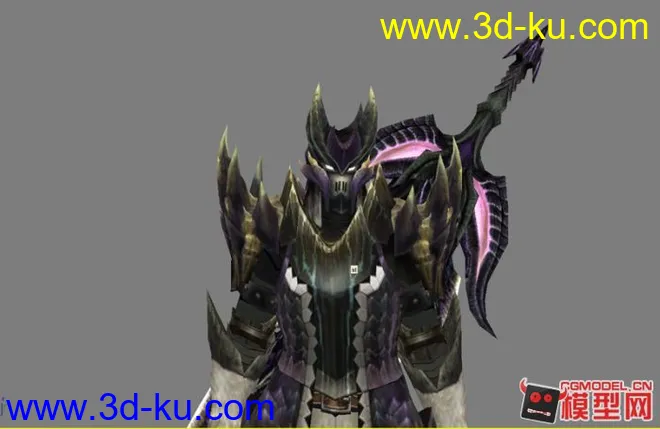 重磅出击----怪物猎人3,煌黑龙大剑套装模型的图片1