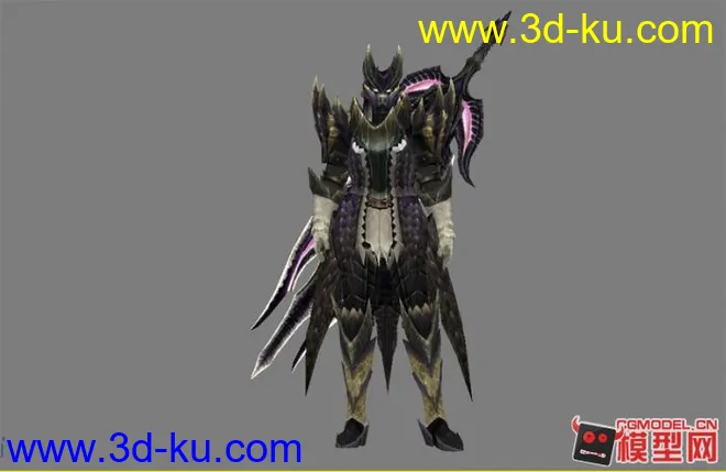 重磅出击----怪物猎人3,煌黑龙大剑套装模型的图片3