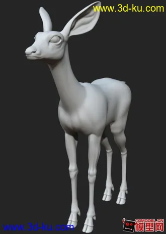 3D打印模型高级动画师入！HI模！企业级别！小鹿！K起来超爽！的图片