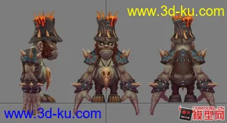 3D打印模型魔兽里的一个小侏儒的图片