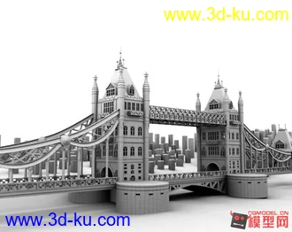 3D打印模型大桥风景 初学者 请多指教的图片