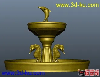 3D打印模型简模 喷泉只有个大概的图片