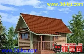 3D打印模型欧色小木屋的图片