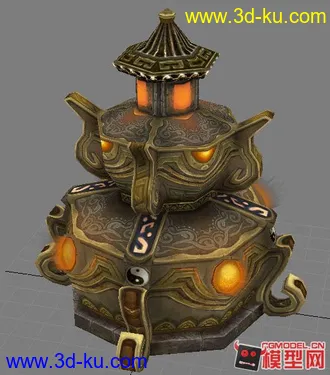 3D打印模型炼丹炉一个的图片
