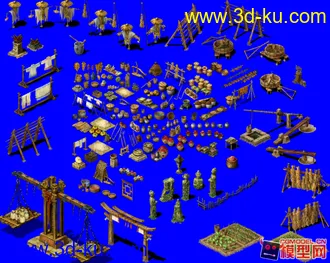 3D打印模型质量很高的山野素材一套的图片