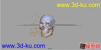 maya骷髅脸模型下载[带动画]的图片