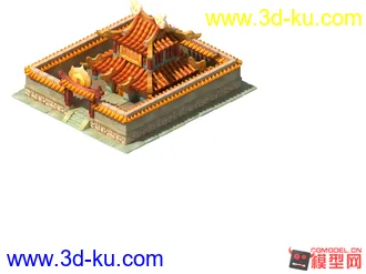 3D打印模型高模，Q版房子一座~~~~的图片