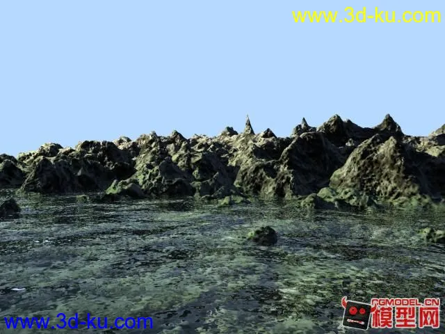 岛屿水泊场景模型的图片1