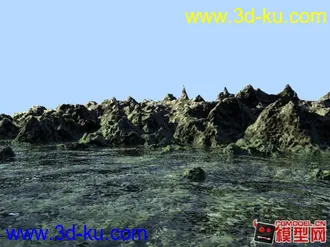 3D打印模型岛屿水泊场景的图片