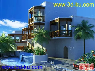 3D打印模型游泳池的图片