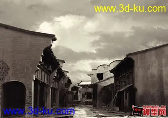 分享一个中国古代建筑模型的图片