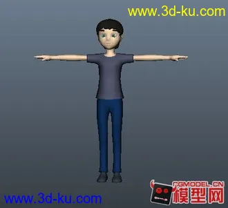 3D打印模型卡通小男孩的图片