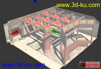 3D打印模型古代大殿的图片