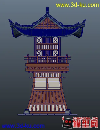 3D打印模型角楼的图片