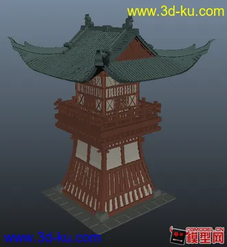 3D打印模型角楼的图片