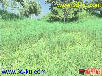 3D打印模型自然场景，有天空光的图片