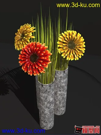 3D打印模型写真花，有max，maya，obj，fbx的图片