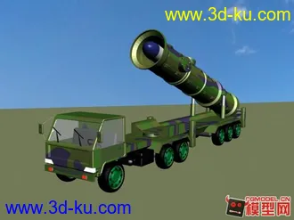 3D打印模型东风21导弹车。。。简模的图片