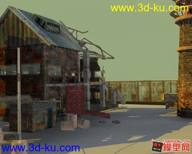 废弃工厂   模型 材质下载的图片2