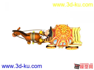 3D打印模型米老鼠骑马车的图片