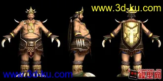 3D打印模型猛男孟获的图片