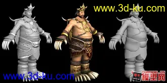 3D打印模型猛男孟获的图片