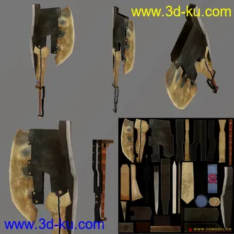 3D打印模型巨斧的图片