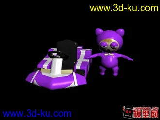 3D打印模型跑跑卡丁车的图片