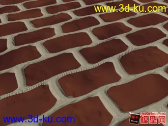 3D打印模型自制砖墙材质，可用默认渲染，细节可调。的图片
