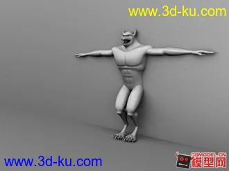 3D打印模型狼人建模的图片