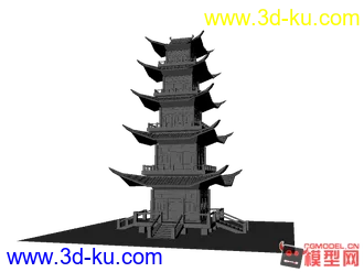 剑三古建筑模型的图片