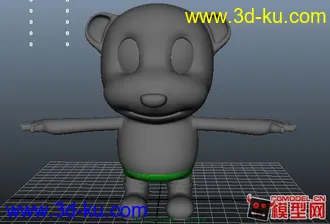 3D打印模型本来想做一只小熊的的图片