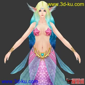 3D打印模型美人鱼的图片