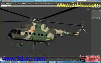 3D打印模型原创中国陆航团米171直升机的图片