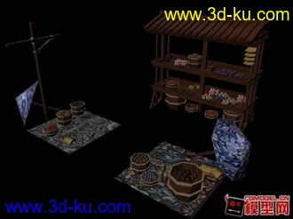 水果攤模型的图片