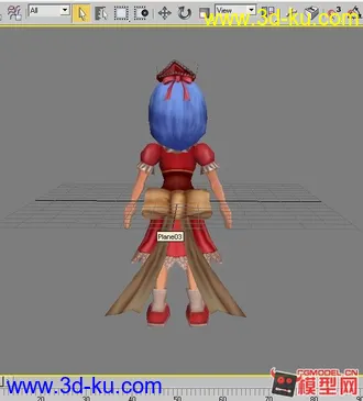 3D打印模型卡通女孩的图片