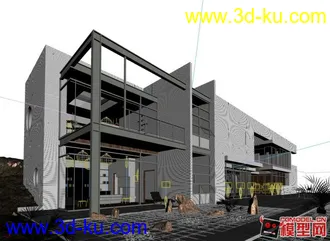 3D打印模型楼房外景的图片