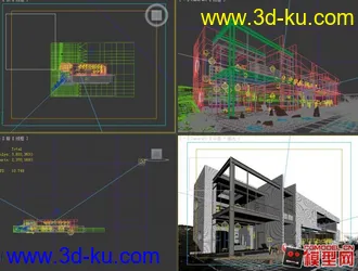 3D打印模型楼房外景的图片