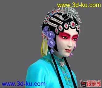 京剧角色青衣 模型下载的图片