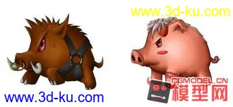 3D打印模型405个Q版游戏宠物、动物、怪物原画大全的图片