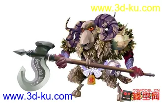 3D打印模型405个Q版游戏宠物、动物、怪物原画大全的图片