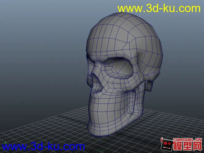 头骨低模模型的图片2