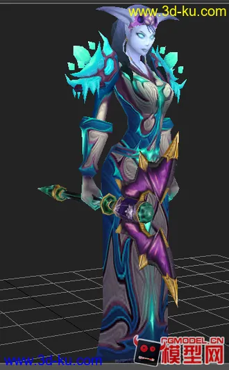 魔兽世界女德莱尼官方模型的图片